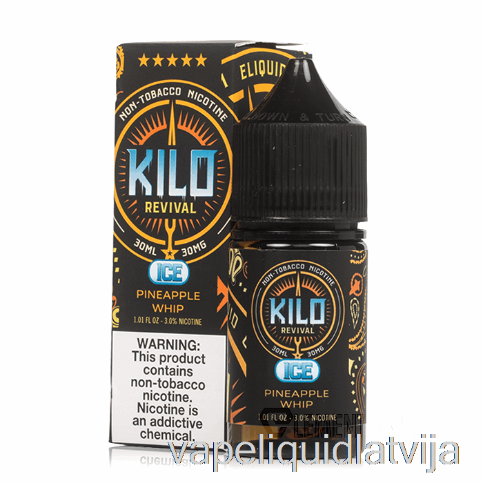 Ledus Ananāsu Pātaga - Kilo Atdzīvināšanas Sāļi - 30ml 30mg Vape šķidrums